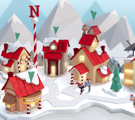 Bimbi volete seguire il viaggio di Babbo Natale con le sue renne ed i preparativi per il suo viaggio?
